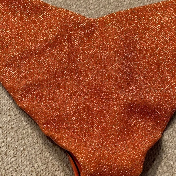 New! Beach Riot Vanessa bikini bottom chili sparkle 14393 - Picture 8 of 11